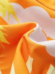 Tropical Print Bikini Set