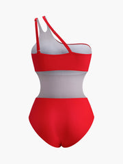 Cut-Out Red One Piece Swimsuit