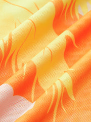 Tropical Print Cover-Up Skirt