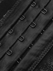 Semi-Sheer Floral Lace Corset Top