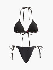 Floral Print Bikini With Mesh Skirt