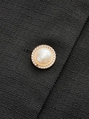 Button Front Halter Jumpsuit