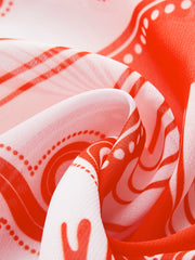 Chiffon Print Cover-Up Skirt