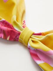 Jersey Floral Print Bikini Set