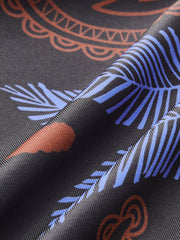 Boho Print Tie-Back Halter Bikini