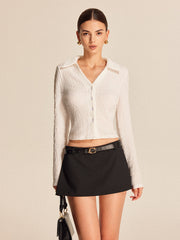 Textured Button-Down Shirt