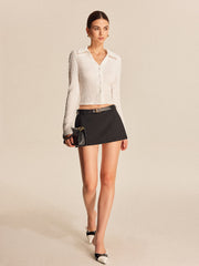 Textured Button-Down Shirt