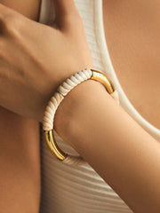 Golden Shell Accent Bracelet