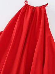 Pleated Halter Dress