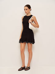 Ruffled Sleeveless Dress