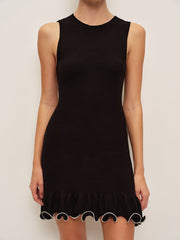 Ruffled Sleeveless Dress