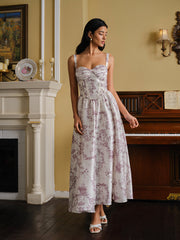 Toile Print Corset Dress