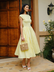 Woven Rattan Box Bag With Turn-Lock Closure