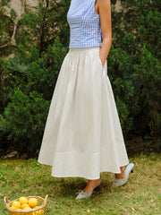 High-Waist Flared Skirt