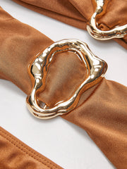 Metal Detail Cut-Out One-Piece