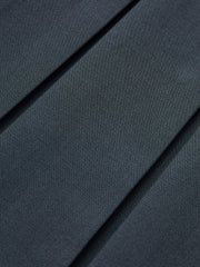 Wide Collar Detail Pleated Dress