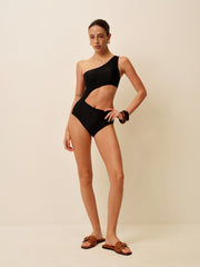 Asymmetrical Cutout One-Piece Swimsuit