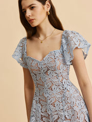 Sweetheart Neck Lace Dress