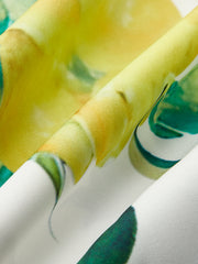 Boho Print Puff Sleeve Dress