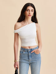 Asymmetrical One-Shoulder Top