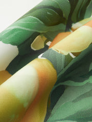 Lemon Print Corset A-Line Dress