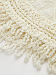 Semi-Sheer Crochet Lace Floral Detail Tank Top