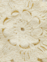 Floral Crochet Button Detail Vest