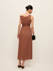 Cotton One-Shoulder Dress