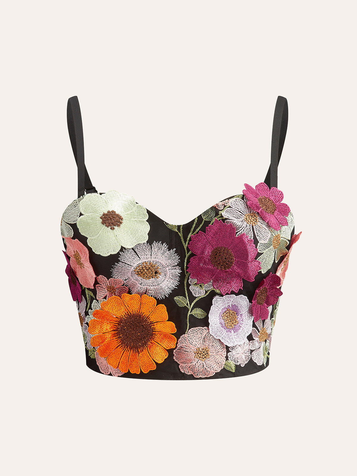 3D Flower Corset Top