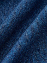 Cotton Denim Peplum Top