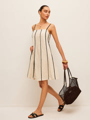 Cotton & Linen Striped Dress