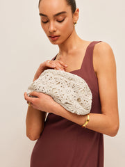 Crochet Lace Clutch Bag