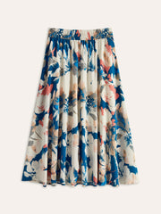Boho Floral Print Skirt