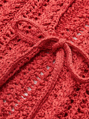 Knit Tie-Front Sleeveless Vest