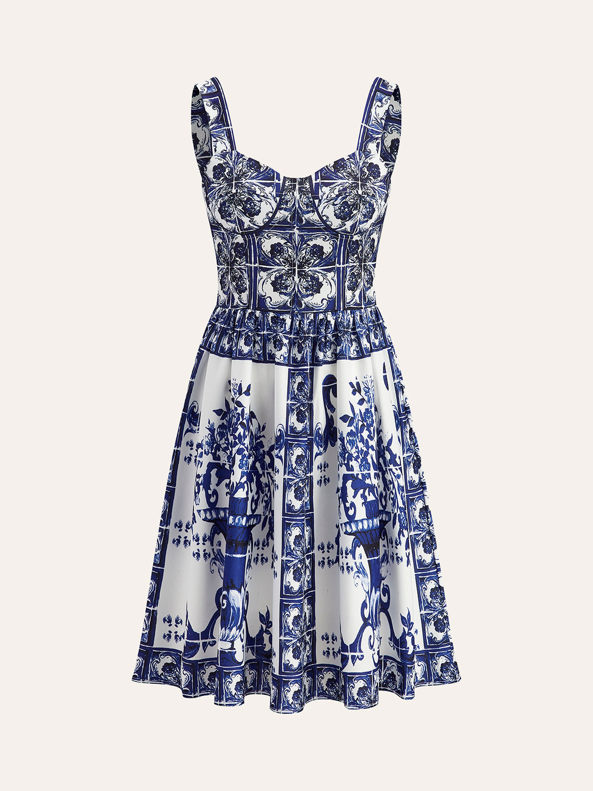 Boho Floral Print Ruffle Dress