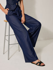 Mid-Waist Pocket Detail Pants