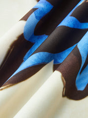 Floral Print Elastic Waist Skirt