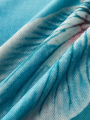 Backless Floral Print Sleeveless Dress