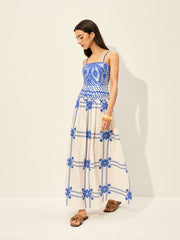 Print Adujstable Spaghetti Strap Zipper Dress