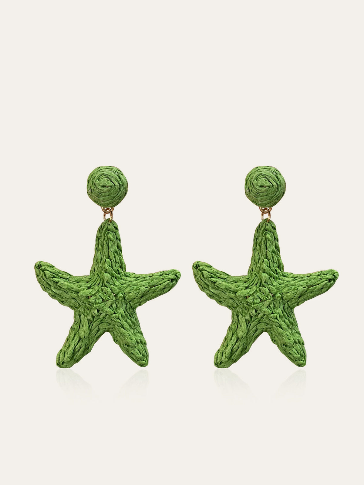 Star-Shaped Crochet Earrings
