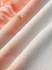 Semi-Sheer Balloon Sleeve Floral Dress With Tie Detail