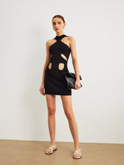 Cut-Out Halter Dress