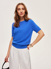Knitted Short-Sleeve Top