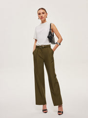 Asymmetric Draped Button-Shoulder Top