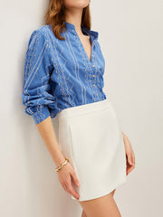 Embroidered Button-Down Shirt