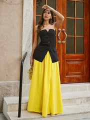 Cotton Pocket Detail Skirt