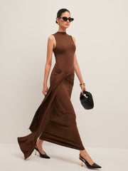 Twisted Knot Sleeveless Dress