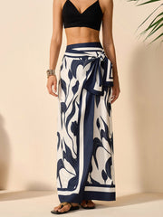 Floral Print Tie-Waist Skirt