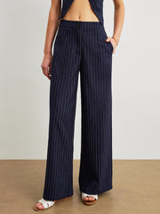 Pinstripe Pants Set With Pockets