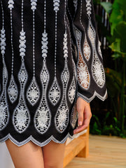 Embroidered Boho A-Line Dress